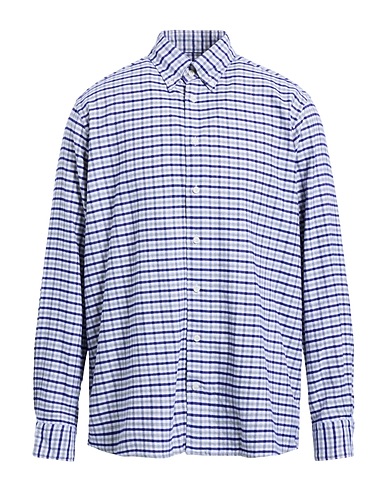ETON Checked shirt Navy 60% Cotton, 40% Lyocell