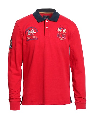 LA MARTINA Polo shirt Red 100% Cotton