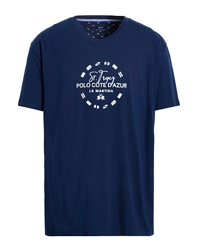 LA MARTINA T-shirt Navy 100% Cotton