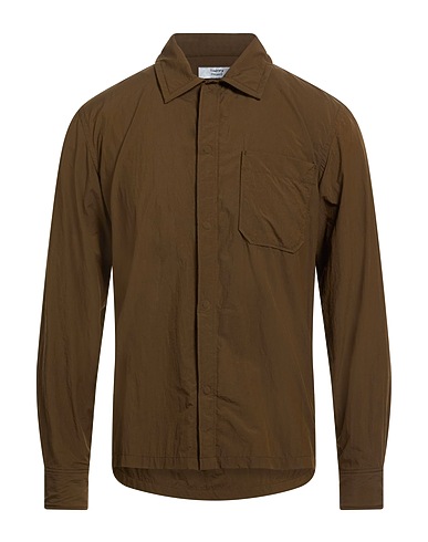 THEORY PROJECT Solid colour shirt BY LUCAS OSSENDRIJVER Khaki 100% Nylon