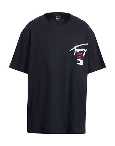 TOMMY JEANS T-shirt Black 100% Cotton