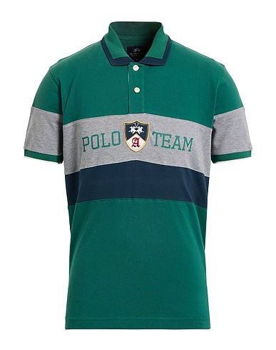 LA MARTINA Polo shirt Green 100% Cotton