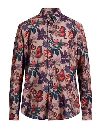 HARMONT & BLAINE Patterned shirt Sand 100% Cotton