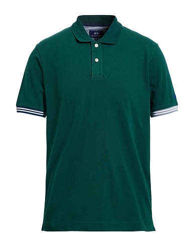 LA MARTINA Polo Verde scuro 95% Cotone, 5% Elastan
