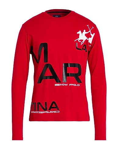 LA MARTINA T-shirt Red 100% Cotton
