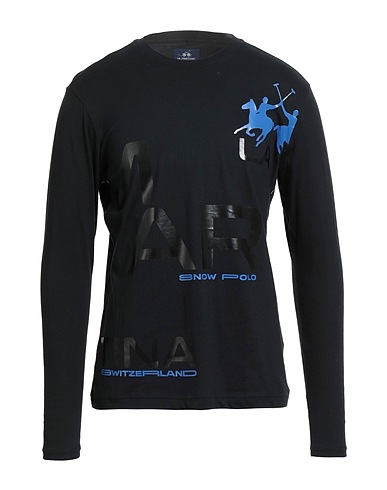 LA MARTINA T-shirt Black 100% Cotton