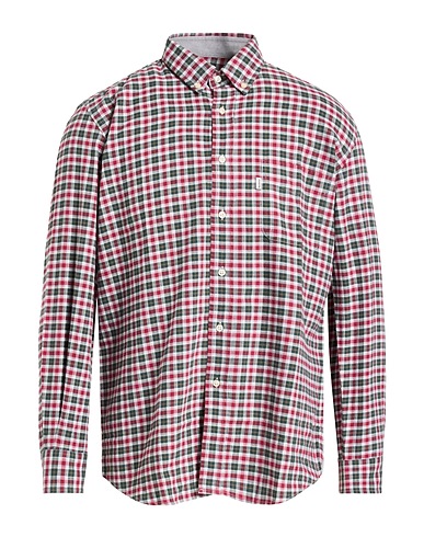BARBOUR Checked shirt Dark green 100% Cotton