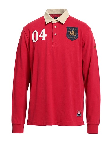 LA MARTINA Polo shirt Red 100% Cotton