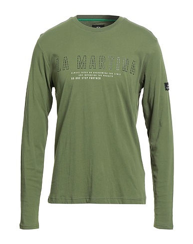 LA MARTINA T-shirt Military green 100% Cotton