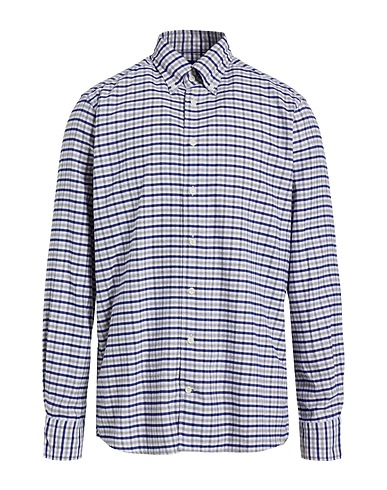 ETON Checked shirt Navy 60% Cotton, 40% Lyocell