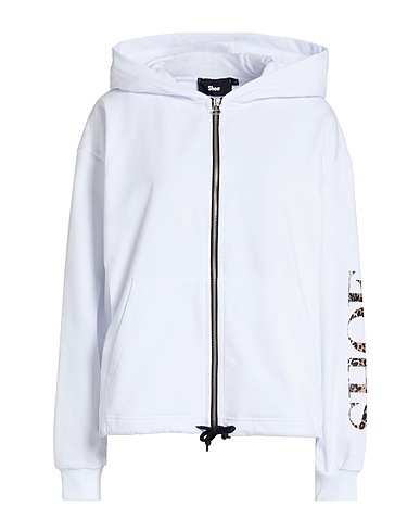SHOE Hooded sweatshirt White 94% Cotton, 6% Elastane