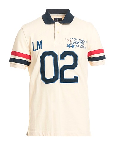 LA MARTINA Polo Beige 100% Cotone