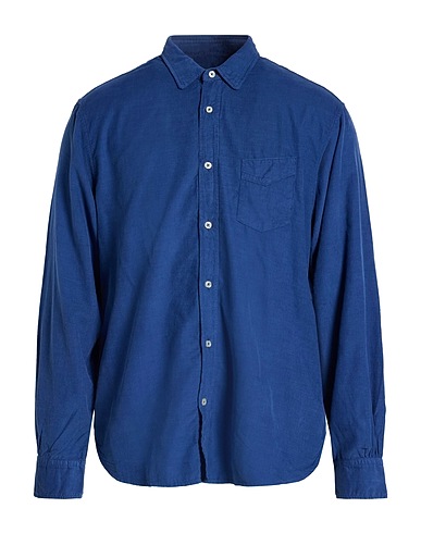 OFFICINE GÉNÉRALE Solid colour shirt 80% Cotton, 20% Lyocell