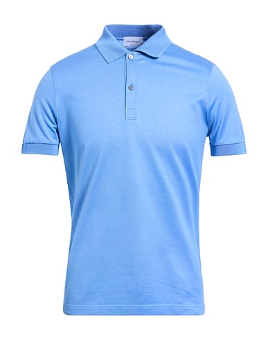 FERRAGAMO Poloshirt Hellblau 100% Baumwolle