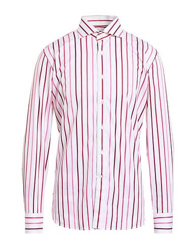 EQUIPE MAN Gestreiftes Hemd Purpur 100% Baumwolle