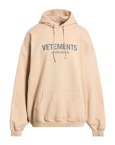 VETEMENTS Φούτερ Χρώμα της άμμου 80% Βαμβάκι, 20% Πολυεστέρας