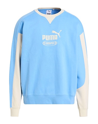 PUMA Sweatshirt X KIDSUPER STUDIOS Light blue 100% Cotton, Elastane