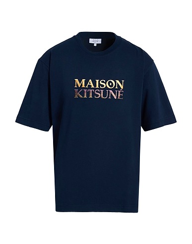 MAISON KITSUNÉ T-shirt Navy blue 100% Cotton