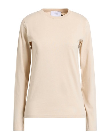 SHOE Basic t-Shirt Μπεζ 100% Βαμβάκι