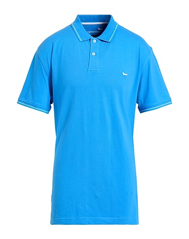 HARMONT & BLAINE Polo shirt Azure 95% Cotton, 5% Elastane