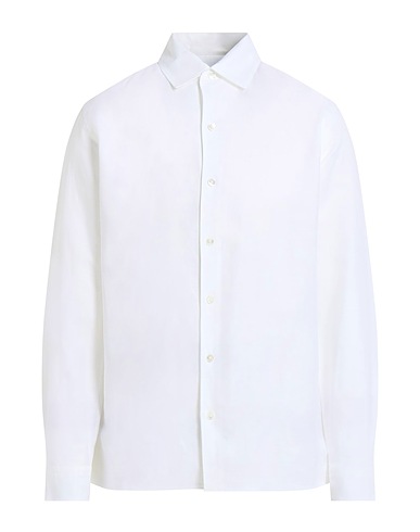 AGNONA 솔리드 컬러 셔츠 화이트 57% 코튼, 43% 리넨