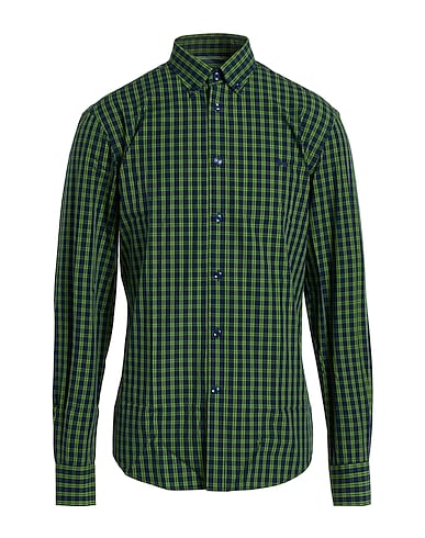 HARMONT & BLAINE Checked shirt Green 100% Cotton