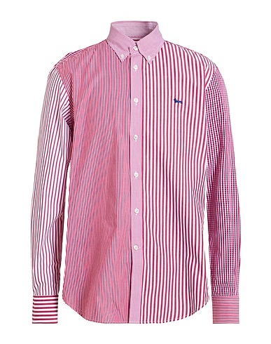 HARMONT & BLAINE Camicia a righe Bordeaux 100% Cotone