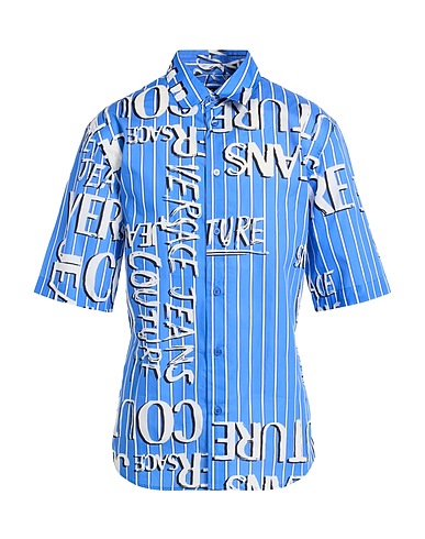 VERSACE JEANS COUTURE Patterned shirt CELESTE 100% Cotton
