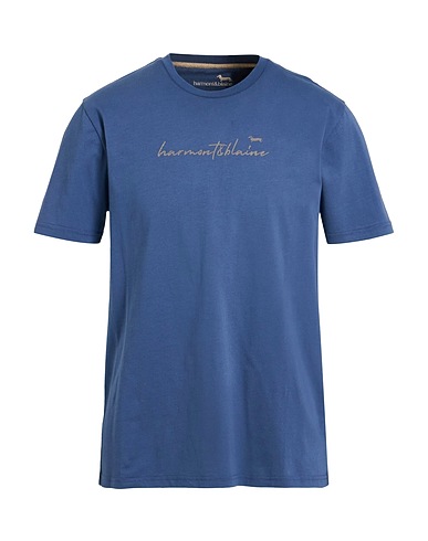 HARMONT & BLAINE T-Shirt Taubenblau 100% Baumwolle