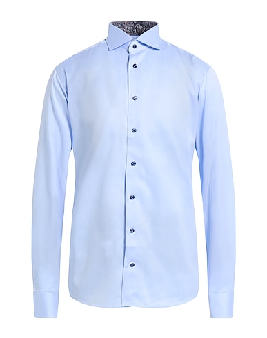 ETON Μονόχρωμο πουκάμισο Μπλε του ουρανού 100% Βαμβάκι
