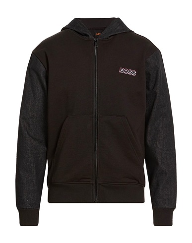 BOSS Hoodie Schwarz 100% Baumwolle