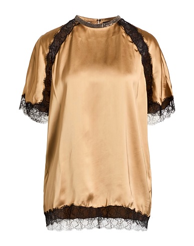 FABIANA FILIPPI Top Camel 100% Viscose, Polyamide, Ecobrass