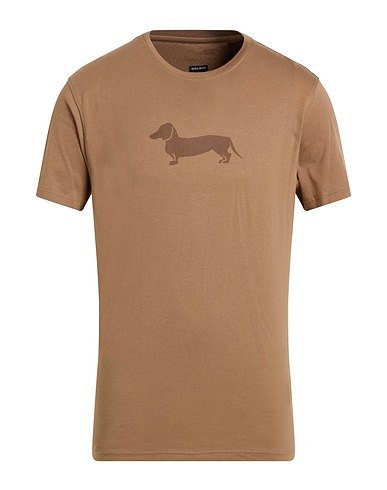 HARMONT & BLAINE T-shirt Light brown 100% Cotton