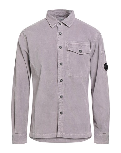 C.P. COMPANY Chemise de couleur unie Mauve 97% Coton, 3% Élasthanne