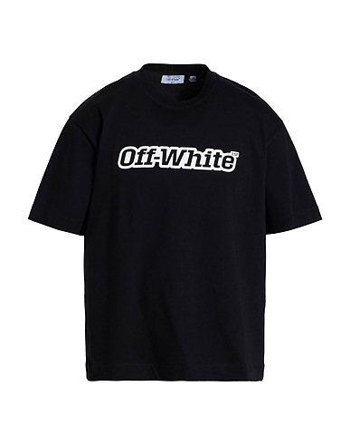 OFF-WHITE™ T-Shirt Schwarz 100% Baumwolle, Elastan