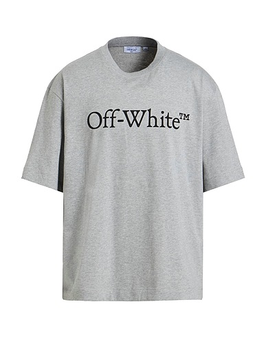 OFF-WHITE™ T-shirt Grey 100% Cotton, Elastane