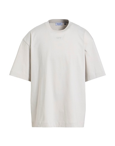 OFF-WHITE™ T-shirt Light grey 100% Cotton, Elastane