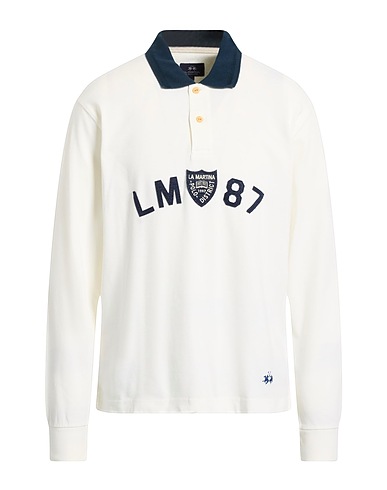 LA MARTINA Polo shirt Off white 100% Cotton