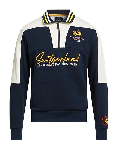 LA MARTINA Sweatshirt Navy blue 100% Cotton