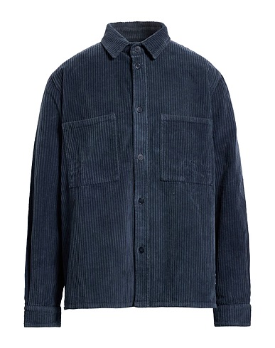 SHOE Solid colour shirt Charcoal 98% Cotton, 2% Elastane