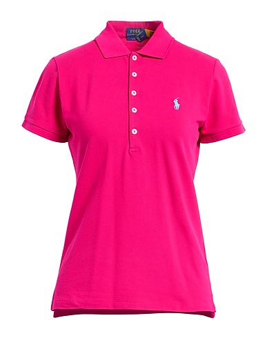 POLO RALPH LAUREN Polo shirt Magenta 97% Cotton, 3% Elastane