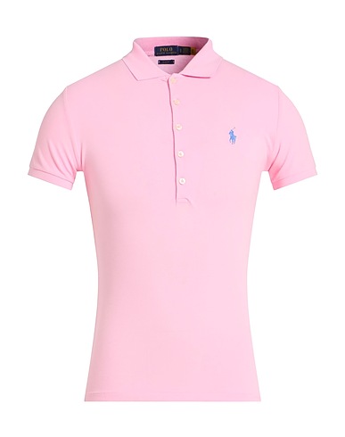 POLO RALPH LAUREN Polo shirt Pink 97% Cotton, 3% Elastane
