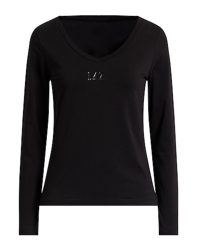 EA7 Camiseta básica Negro 95% Algodón, 5% Elastán