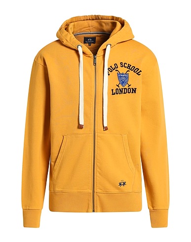 LA MARTINA Hooded sweatshirt Marigold 100% Cotton