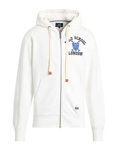 LA MARTINA Felpa Bianco 100% Cotone