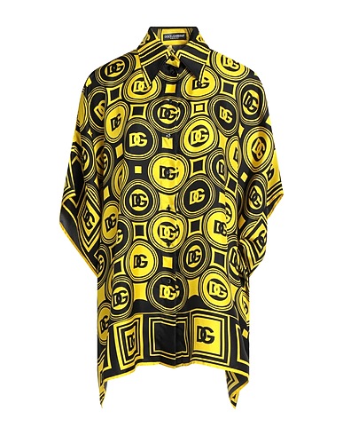 DOLCE&GABBANA 실크 셔츠 & 블라우스 옐로우 100% 실크