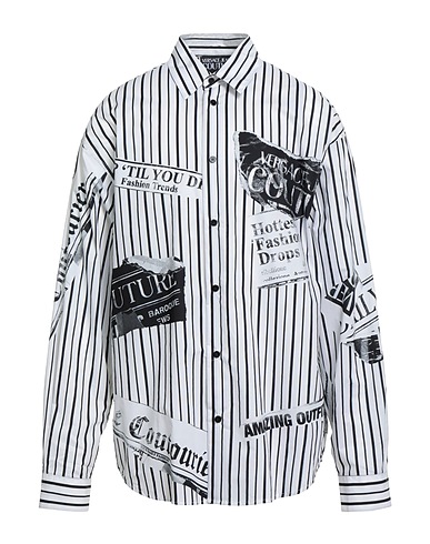 VERSACE JEANS COUTURE Striped shirt White 100% Cotton