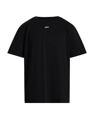 OFF-WHITE™ T-shirt Black 100% Cotton, Elastane