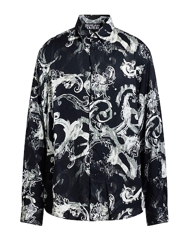 VERSACE JEANS COUTURE Patterned shirt Black 100% Viscose
