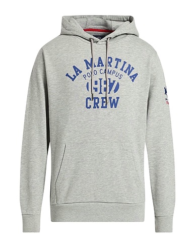 LA MARTINA Hooded sweatshirt GRIGIO 80% Cotton, 20% Polyester